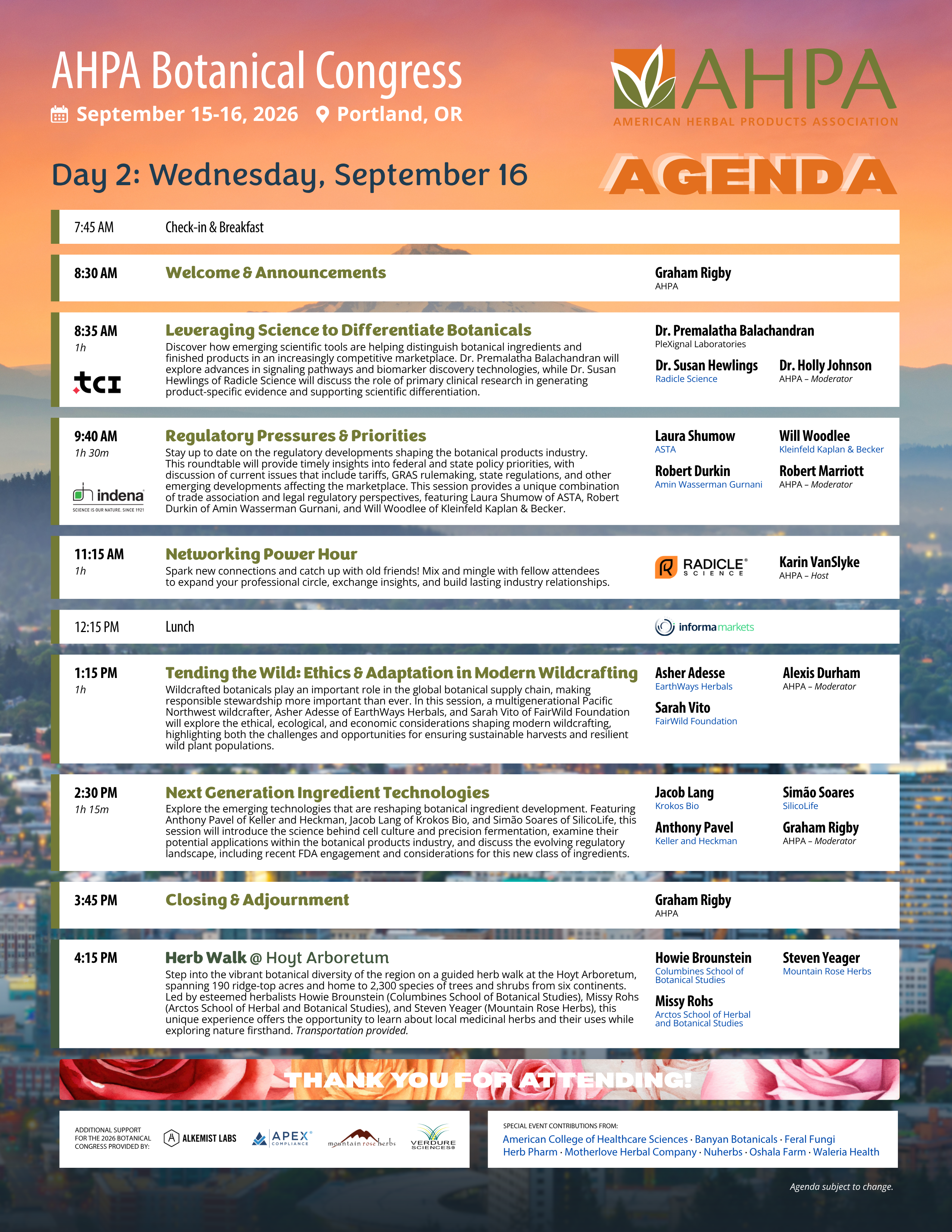 Download 2026 Botanical Congress Agenda PDF - Page 2